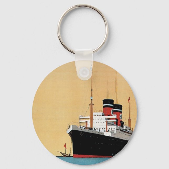 Blue Star Liner Key Ring (Front)