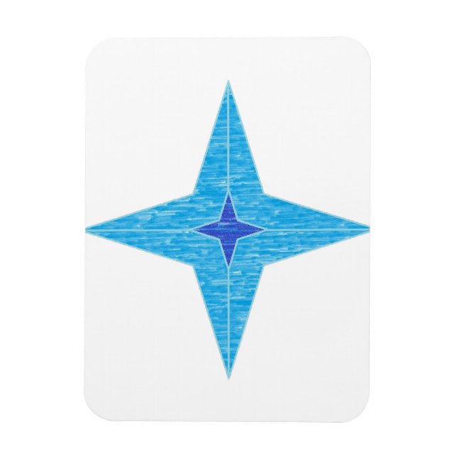Blue Star Magnet (Vertical)