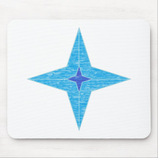 Blue Star Mouse Pad