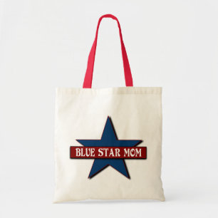 Blue Star Mum Military Family Support Tote Bag