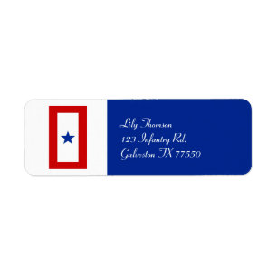 Blue Star Mum Military Personalised Return Address Label