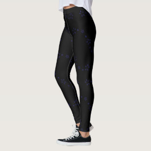 Blue Star Night Leggings
