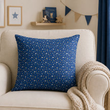 Blue Star Nursery Throw Pillow Cushion