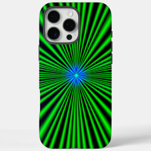 Blue Star on green Light iPhone 16 Pro Max Case