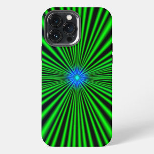 Blue Star on green Light iPhone 13 Pro Max Case
