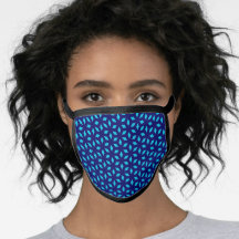 Blue Star Pattern Face Mask