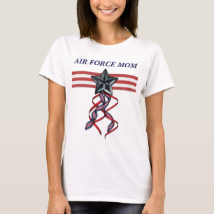Blue Star Ribbon Air Force Mum T-Shirt