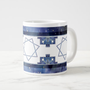Blue Star Septagram Large Coffee Mug