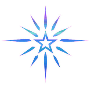 Blue Star Shine Minimalist T-Shirt   Glow Art