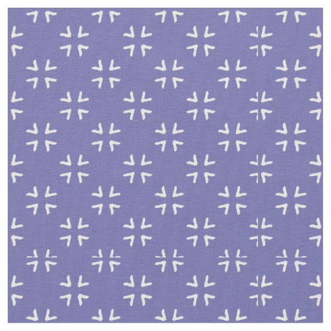 Blue Star - Surface Pattern Design as Fabric (Close Up)