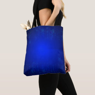 Blue Star Tote Gift Bag Christmas Holiday