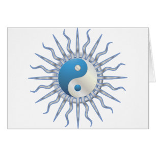 Blue Starburst Yin Yang