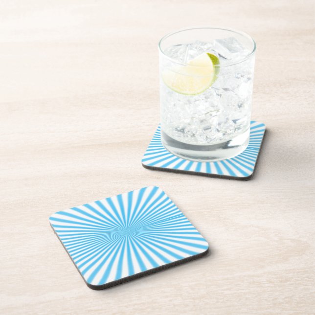 blue starbust cool design coaster (Right Side)
