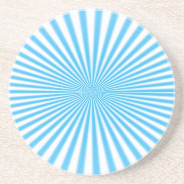 blue starbust cool design coaster (Front)