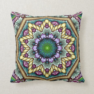 blue starbust zen-doodle cushion