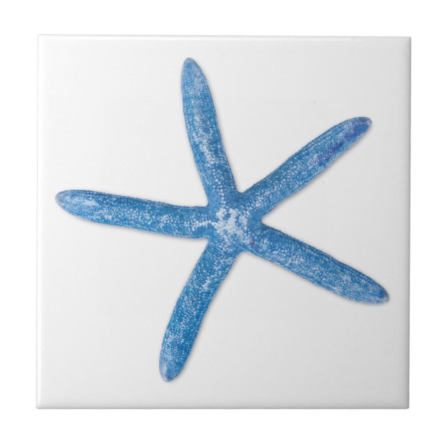 Blue Starfish Ceramic Tile (Front)