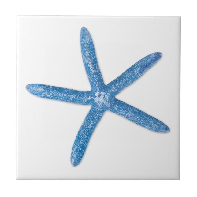 Blue Starfish Ceramic Tile (Front)