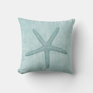 Blue Starfish Cushion