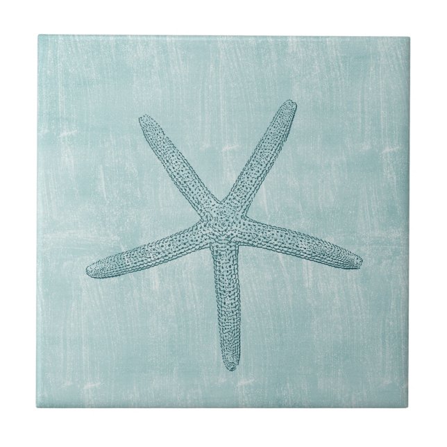 Blue Starfish Tile (Front)
