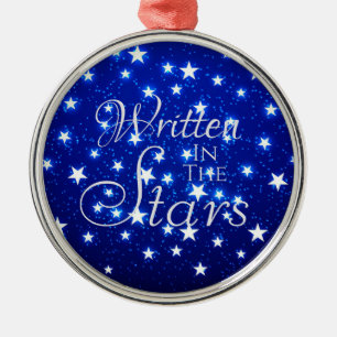 Blue Stargazer Metal Ornament