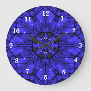 Blue Starlight Large Clock