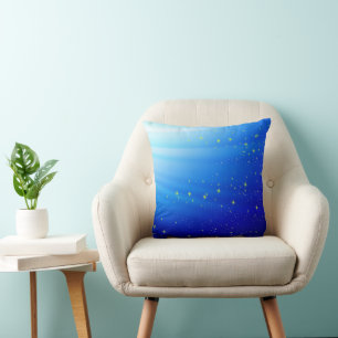Blue Starry Abstract Pillow