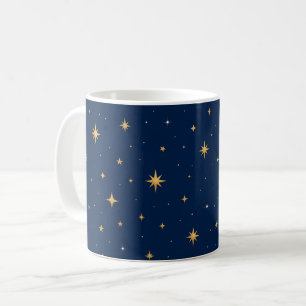 Blue Starry Night Coffee Celestial Astrology Gift Mug