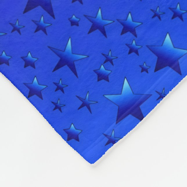 Blue Starry Night Pattern Blanket (Corner)