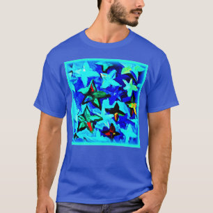 Blue Starry Night Sky. Buy Now T-Shirt