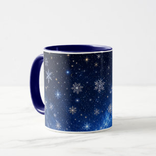 BLUE STARRY NIGHT SKY CELESTIAL MUG