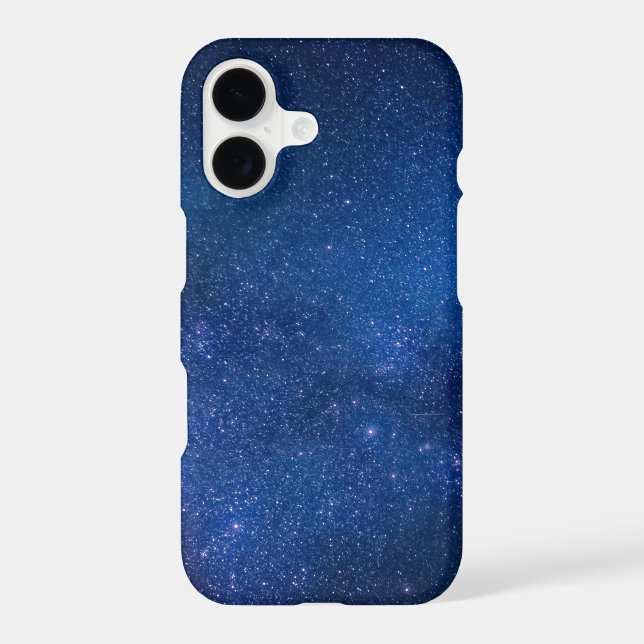Blue starry night sky | Zazzle_Growshop. iPhone Case (Back)