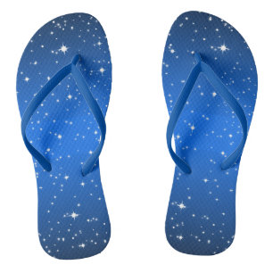 Blue Starry Night Thongs