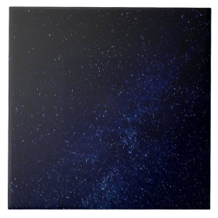Blue starry sky tile