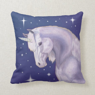 Blue Starry Unicorn pillow