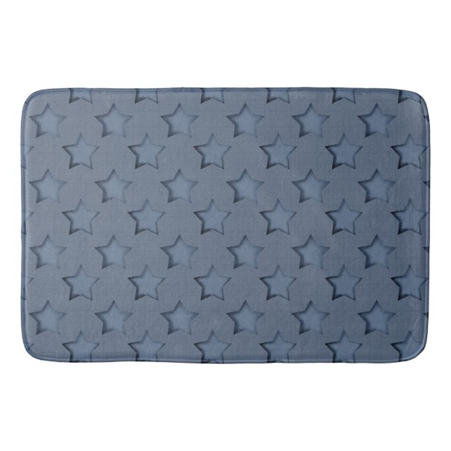 Blue stars bath mat (Front)