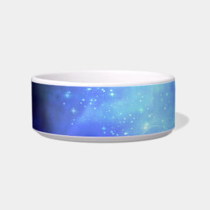 Blue stars in space bowl