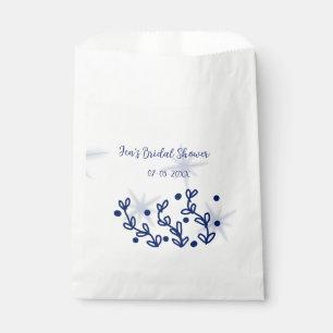 Blue stars leaves royal luxury bridal shower favour bag