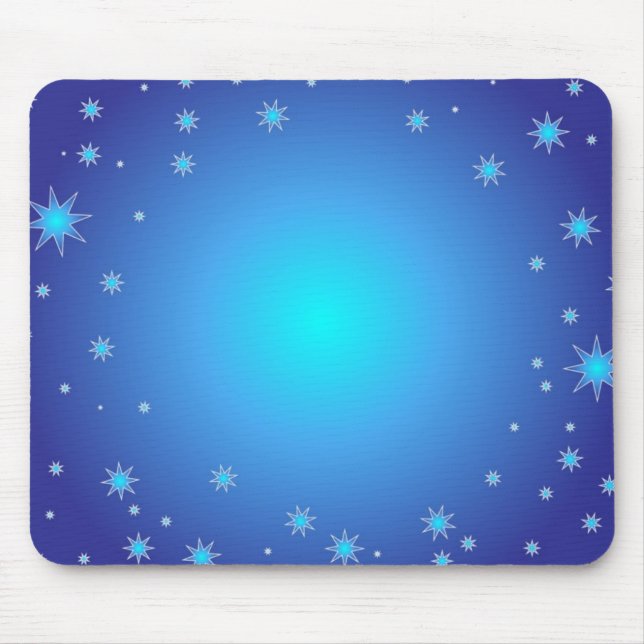 Blue Stars Mouse Pad (Front)