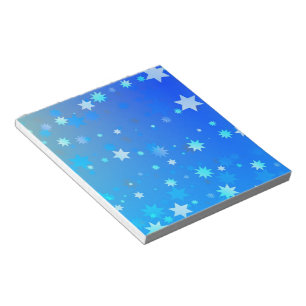 Blue Stars Notepad