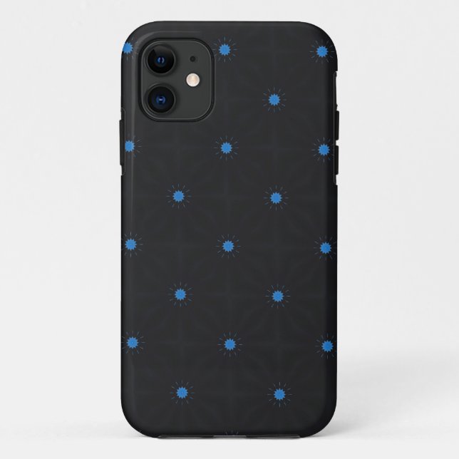 blue stars on black case (Back)