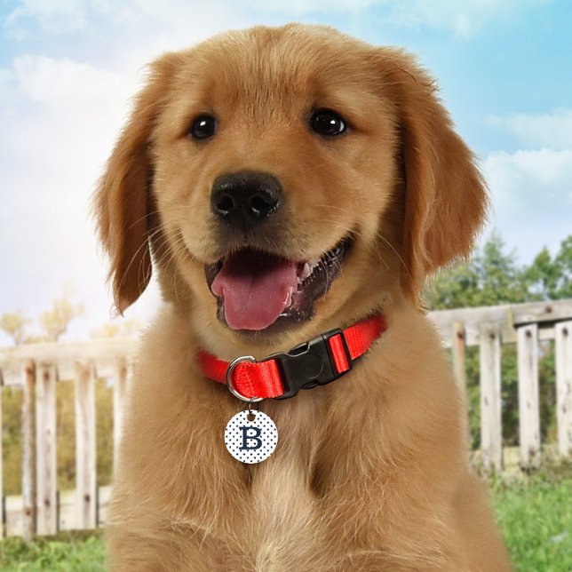 Blue Stars Personalised ID Dog Tag (Creator Uploaded)