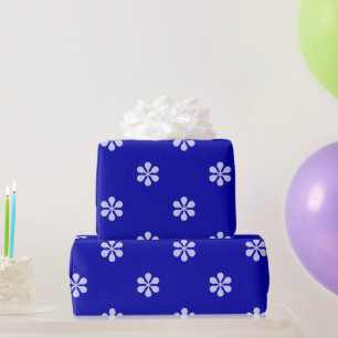 Blue Stars Simple Minimal Wrapping Paper