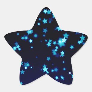 Blue Stars Star Sticker