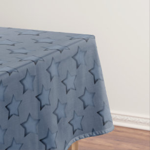 Blue stars tablecloth