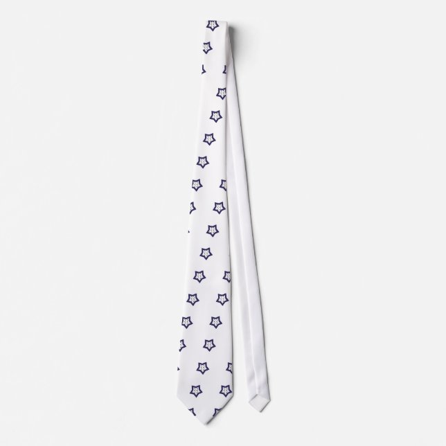 Blue Stars with Music Notes Tie (Front)