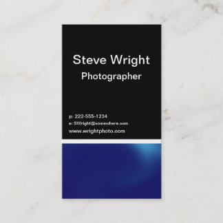 Blue steel business card