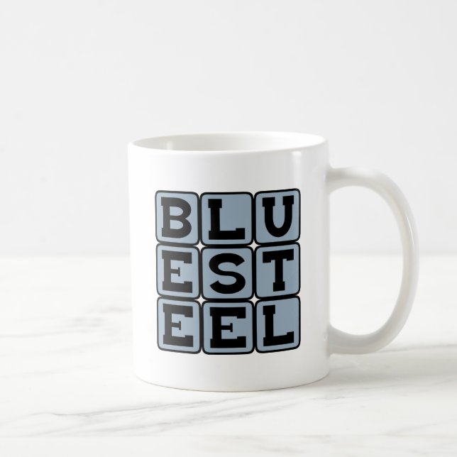 Blue Steel, Colour Coffee Mug (Right)