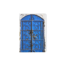 Blue Steel Door Passport Holder