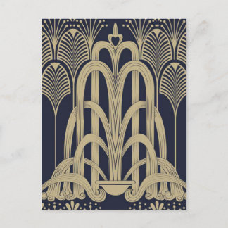 Blue Steel Fountain Post Card