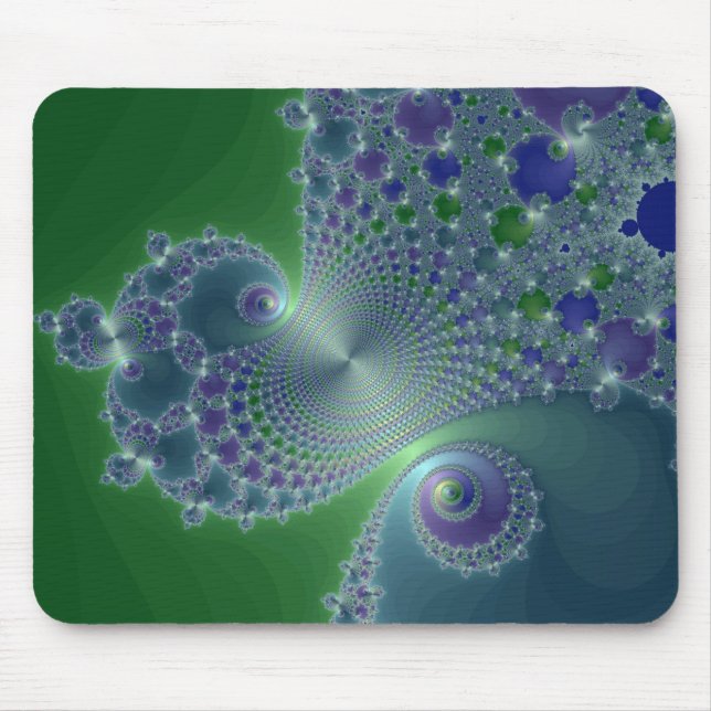 Blue Steel - Fractal Mousepad (Front)